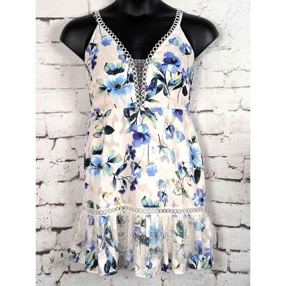 FOXIEDOX Ressie Sundress Floral Fit & Flare Feminine Romantic Flirty Large NWT